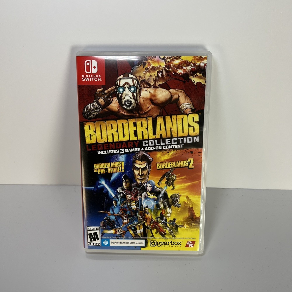 Borderlands Legendary Collection Nintendo Switch - CASE ONLY - NO GAME OR MANUAL